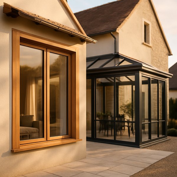 Fenêtre bois-alu & véranda design